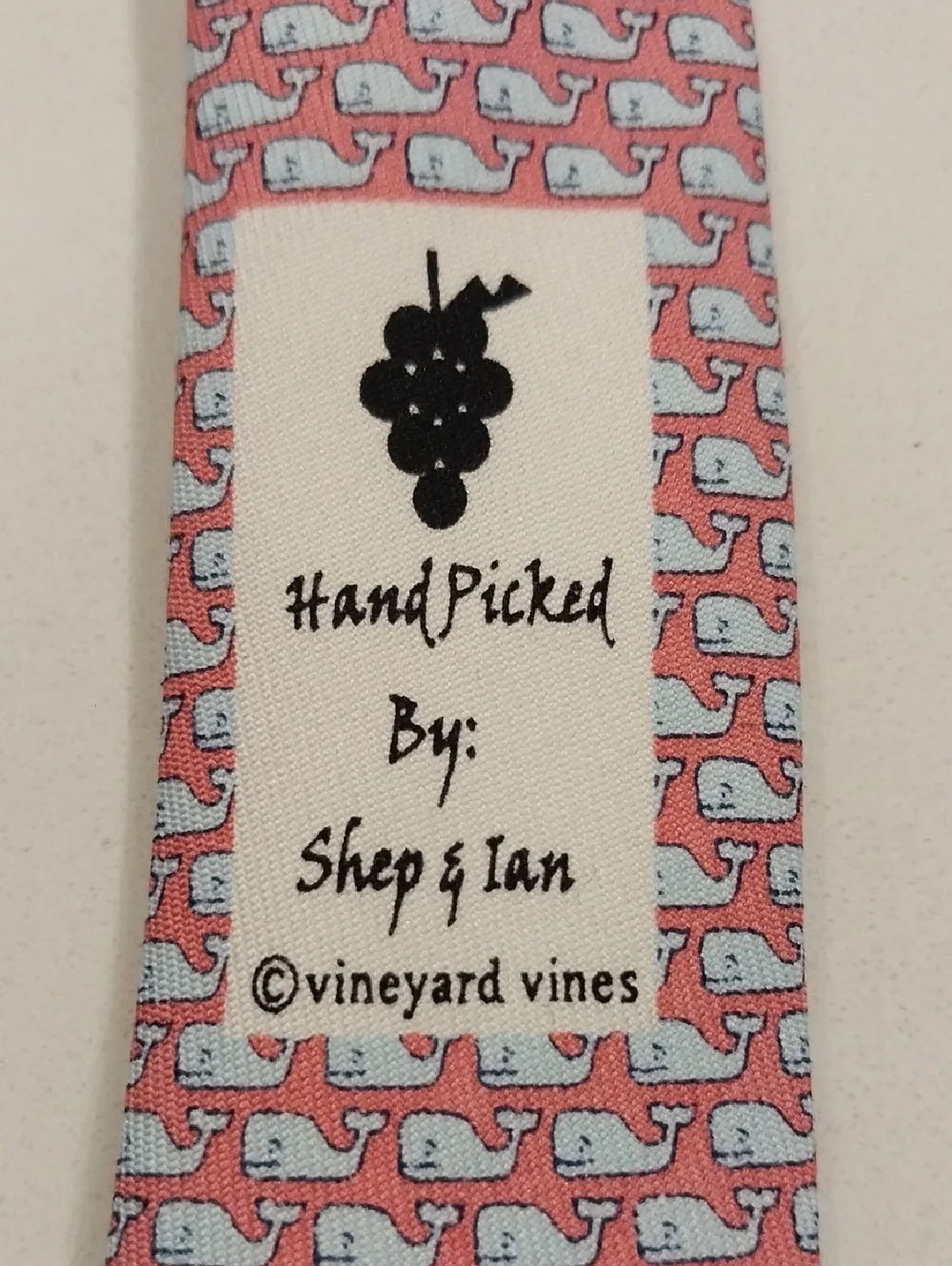 Boys Vineyard Vines Pink Micro-Whale Silk Tie